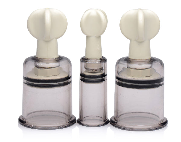 Size Matters - Clit And Nipple Suckers Set - Clear - K. P.