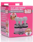 Size Matters - Clit And Nipple Suckers Set - Clear - K. P.