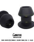Silicone Tunnel Plug - Gobbler Small - Black - K. P.