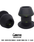 Silicone Tunnel Plug - Gobbler Medium - Black - K. P.