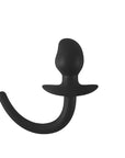 Woof Hyper Soft Silicone Puppy Tail Plug - Black - K. P.