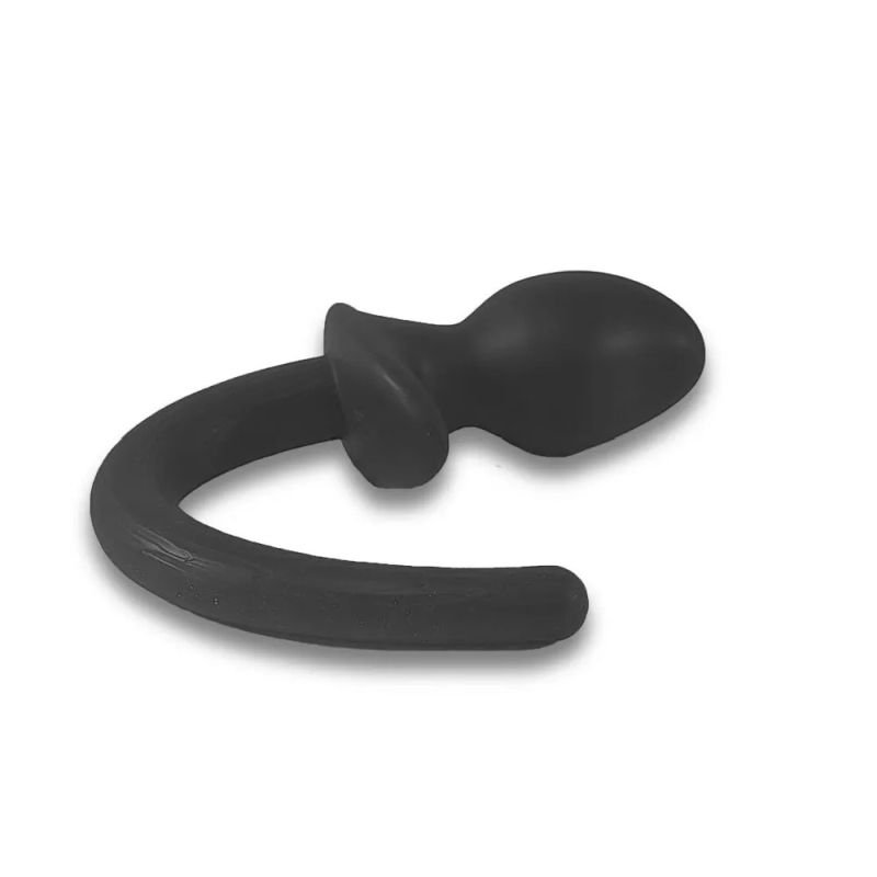 Woof Hyper Soft Silicone Puppy Tail Plug - Black - K. P.