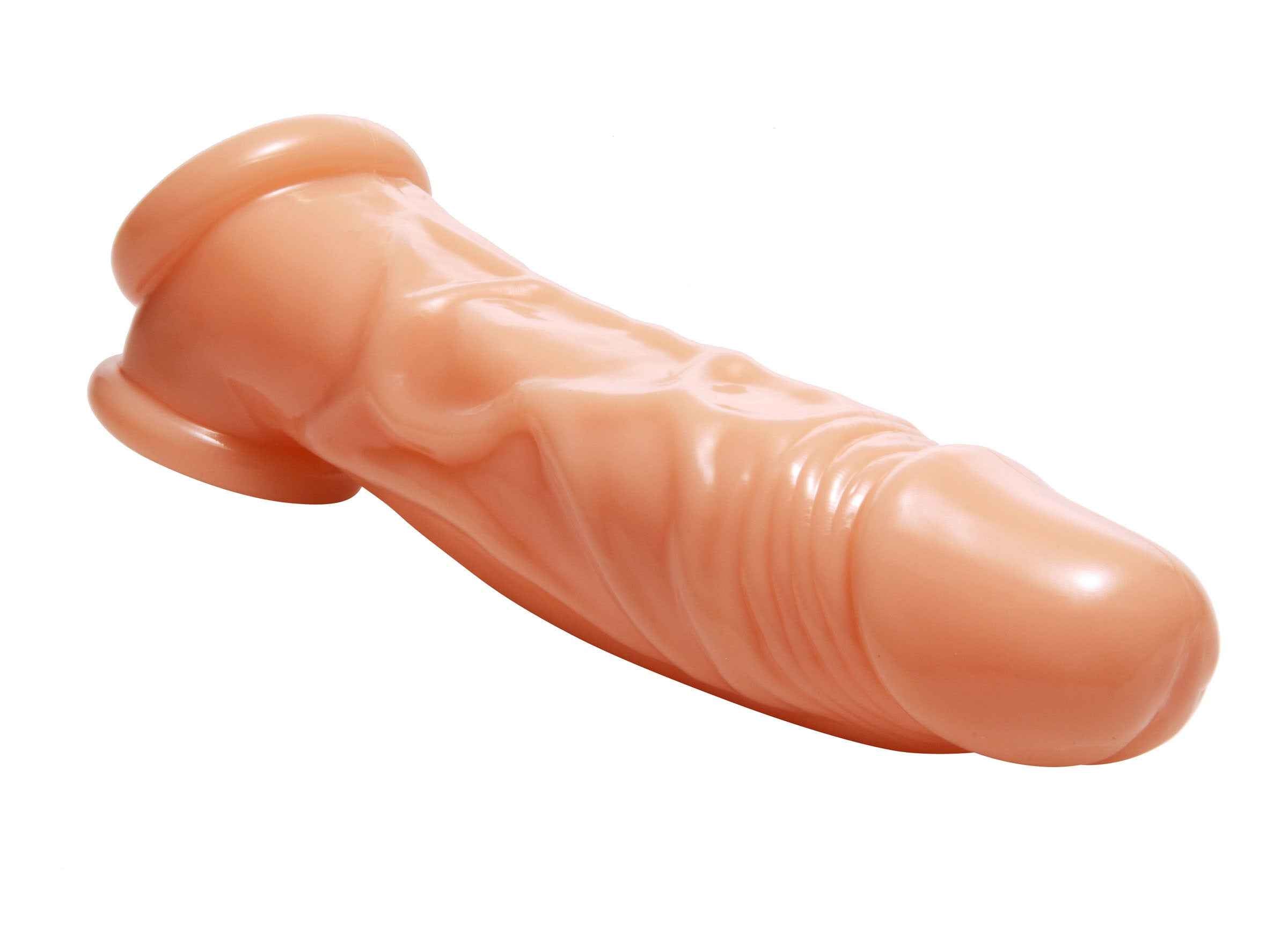 Size Matters - Realistic Flesh Penis Enhancer and Ball Stretcher - Flesh
