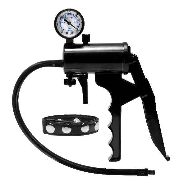Size Matters - Premium Gauge Penis & Pussy Hand Pump - Black
