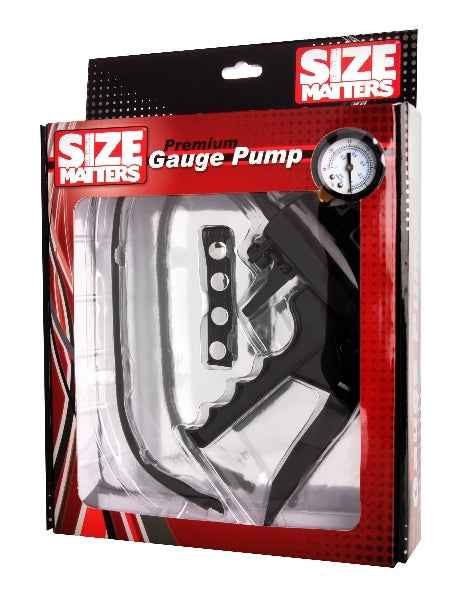 Size Matters - Premium Gauge Penis & Pussy Hand Pump - Black