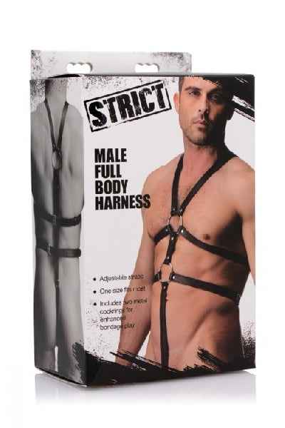 Strict - Male Full Body Harness - Black