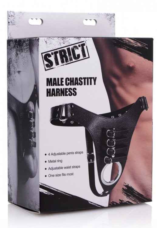 Strict - Male Chastity Harness - Black