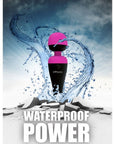 PalmPower - Recharge Waterproof Wand - Black/Pink - K. P.