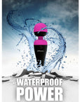 PalmPower - Recharge Waterproof Wand - Black/Pink - K. P.