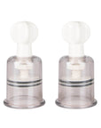 Fetish Collection - Nipple and Clit Suckers Large 2 Piece - Clear - K. P.