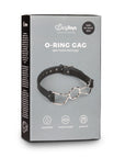 Fetish Collection - O-Ring Open Mouth Metal Gag - Black - K. P.