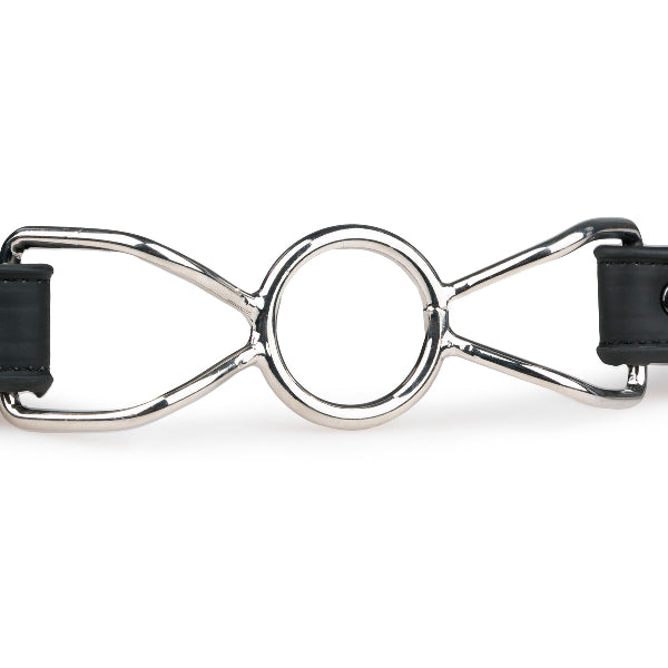 Fetish Collection - O-Ring Open Mouth Metal Gag - Black - K. P.
