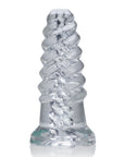 Screw'D Super Squish Corkscrew Jackoff Toy - Clear - K. P.