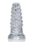 Screw'D Super Squish Corkscrew Jackoff Toy - Clear - K. P.