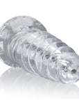 Screw'D Super Squish Corkscrew Jackoff Toy - Clear - K. P.