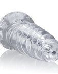 Screw'D Super Squish Corkscrew Jackoff Toy - Clear - K. P.