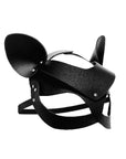 The Master Series - Bad Kitten Leather Cat Mask - Black - K. P.