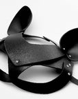 The Master Series - Bad Kitten Leather Cat Mask - Black - K. P.