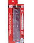 Size Matters - 3 Inch Clear Penis Enhancer Sleeve - Clear - K. P.