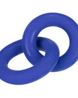 DUO linked cock/ball rings by Hunkyjunk Cobalt