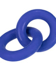 DUO linked cock/ball rings by Hunkyjunk Cobalt