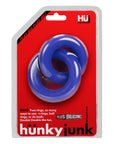 DUO linked cock/ball rings by Hunkyjunk Cobalt