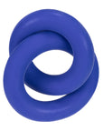 DUO linked cock/ball rings by Hunkyjunk Cobalt