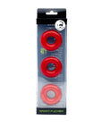 Chubby Cockring - 3 Pack - Red - K. P.