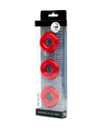 Chubby Cockring - 3 Pack - Red - K. P.