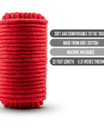 Temptasia - Bondage Rope 32 Feet - Red - K. P.