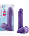 Au Naturel Bold Hero Dildo 8" - Purple - K. P.
