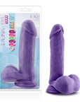 Au Naturel Bold Hero Dildo 8" - Purple - K. P.