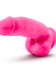 Neo Elite - 7" Silicone Dual Density Cock with Balls - Neon Pink - K. P.