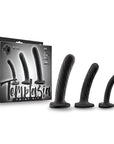 Temptasia Twist Dildo Kit (Set of Three) - Black - K. P.