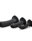 Temptasia Twist Dildo Kit (Set of Three) - Black - K. P.