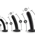 Temptasia Twist Dildo Kit (Set of Three) - Black - K. P.
