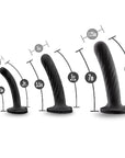 Temptasia Twist Dildo Kit (Set of Three) - Black - K. P.
