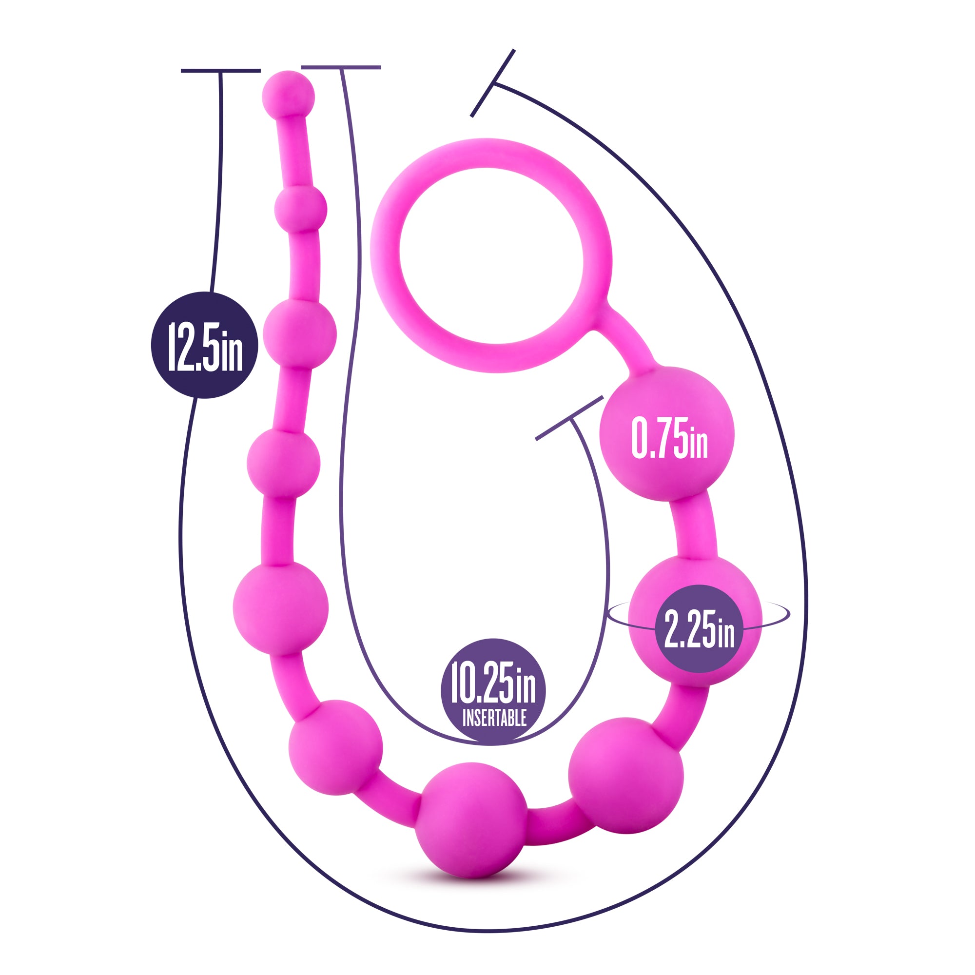 Luxe - Silicone 10 Beads - Pink - K. P.