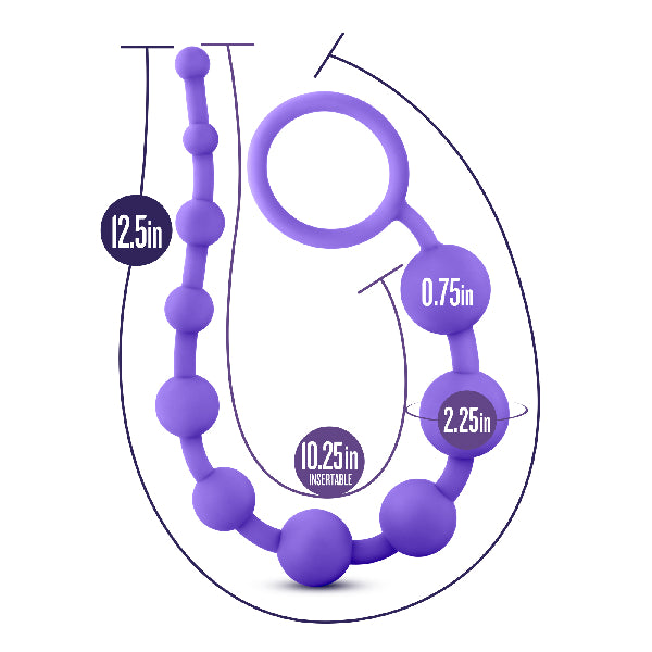 Luxe - Silicone 10 Beads - Purple - K. P.