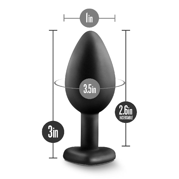Temptasia - Bling Plug Small - Black - K. P.