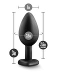 Temptasia - Bling Plug Small - Black - K. P.