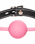 Frisky - Glow Gag Glow in the Dark Silicone Ball Gag - Pink/Black - K. P.