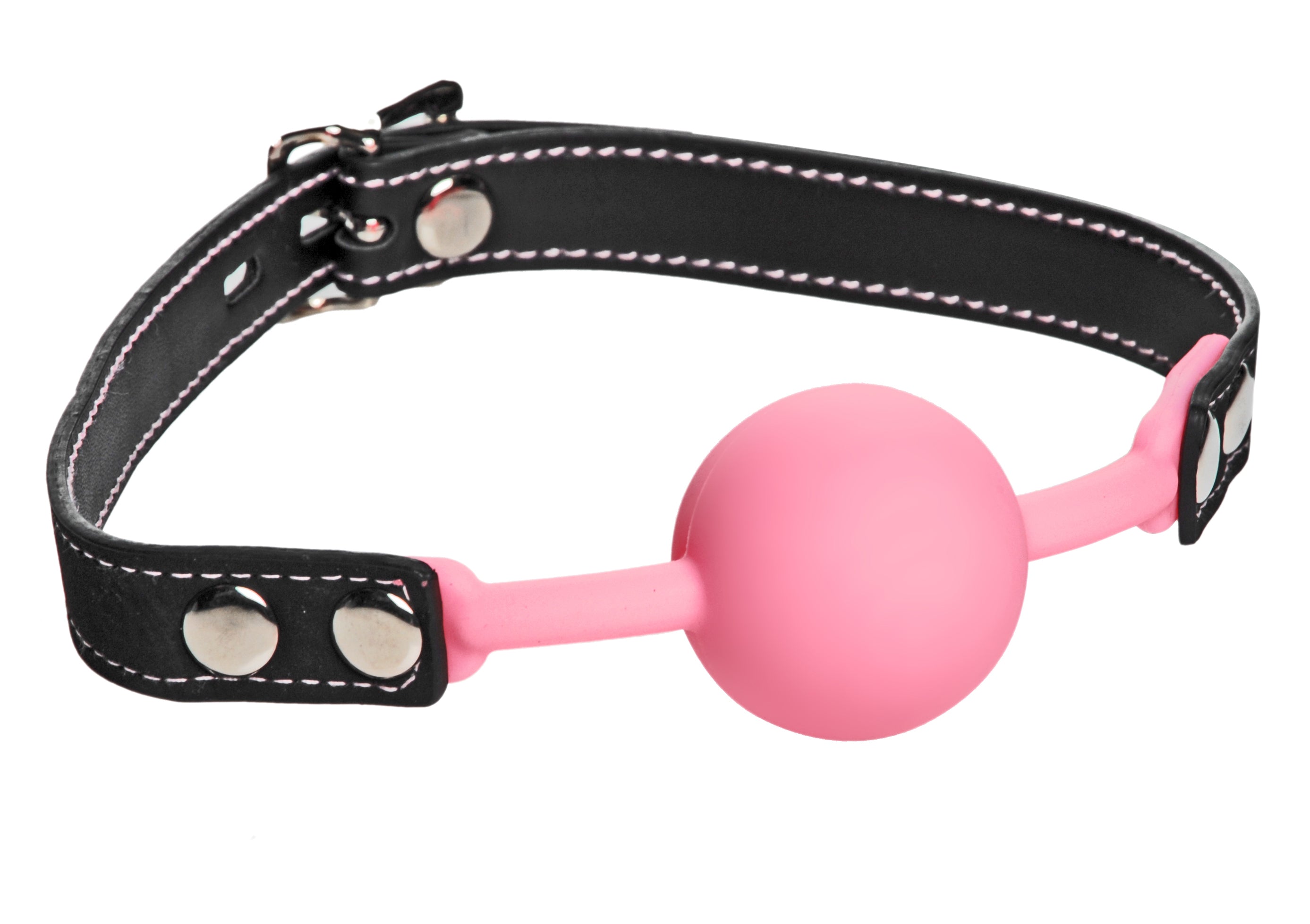Frisky - Glow Gag Glow in the Dark Silicone Ball Gag - Pink/Black - K. P.