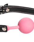 Frisky - Glow Gag Glow in the Dark Silicone Ball Gag - Pink/Black - K. P.