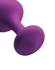 Frisky - Purple Pleasures 3 Piece Silicone Anal Plugs - K. P.