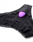 Frisky - Naughty Knickers Silicone Remote Panty Vibes - Purple - K. P.