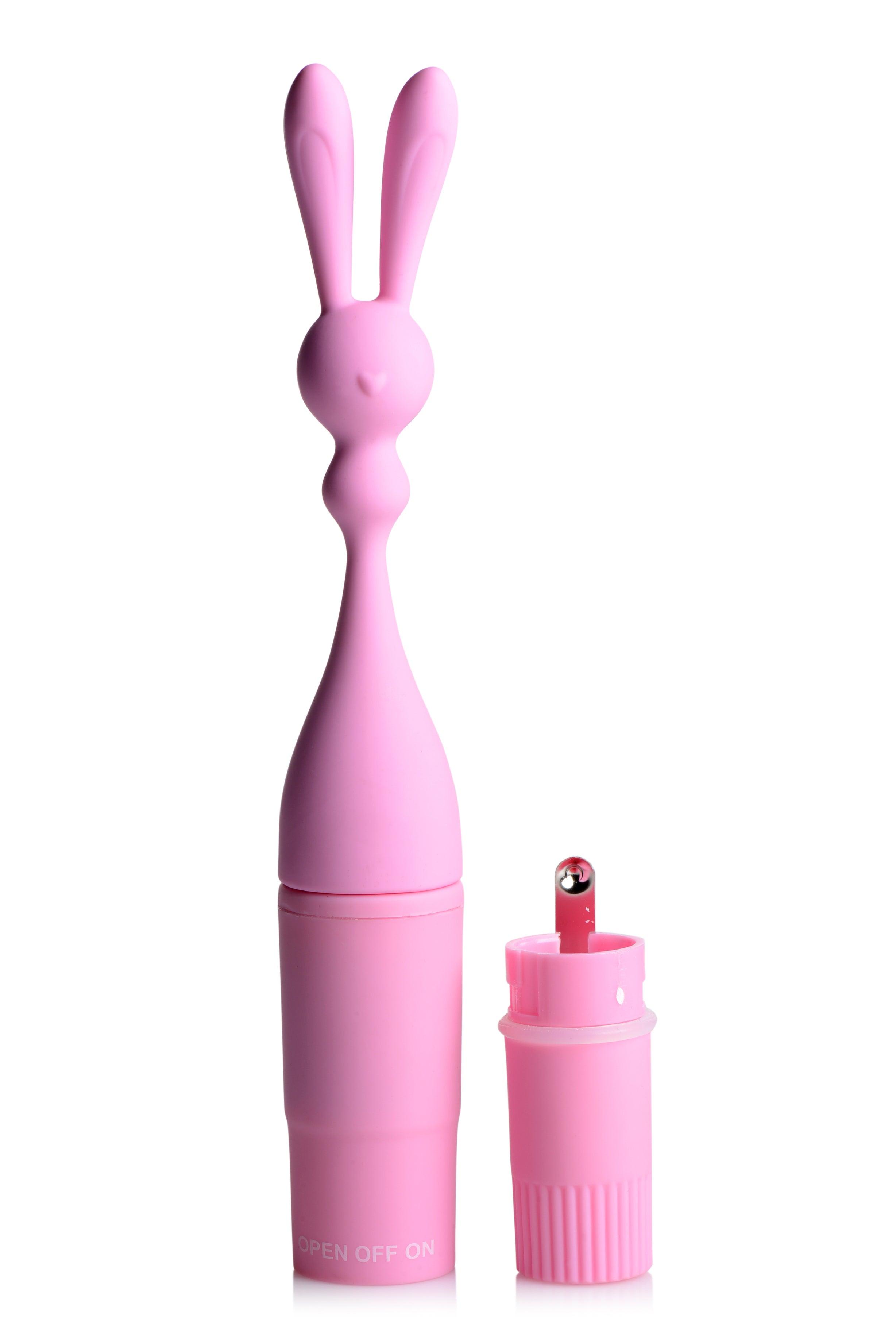 Frisky - Bunny Rocket Silicone Vibrator - Pink - K. P.