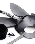 Tailz - Bunny Tail Anal Plug and Mask Set - Black - K. P.
