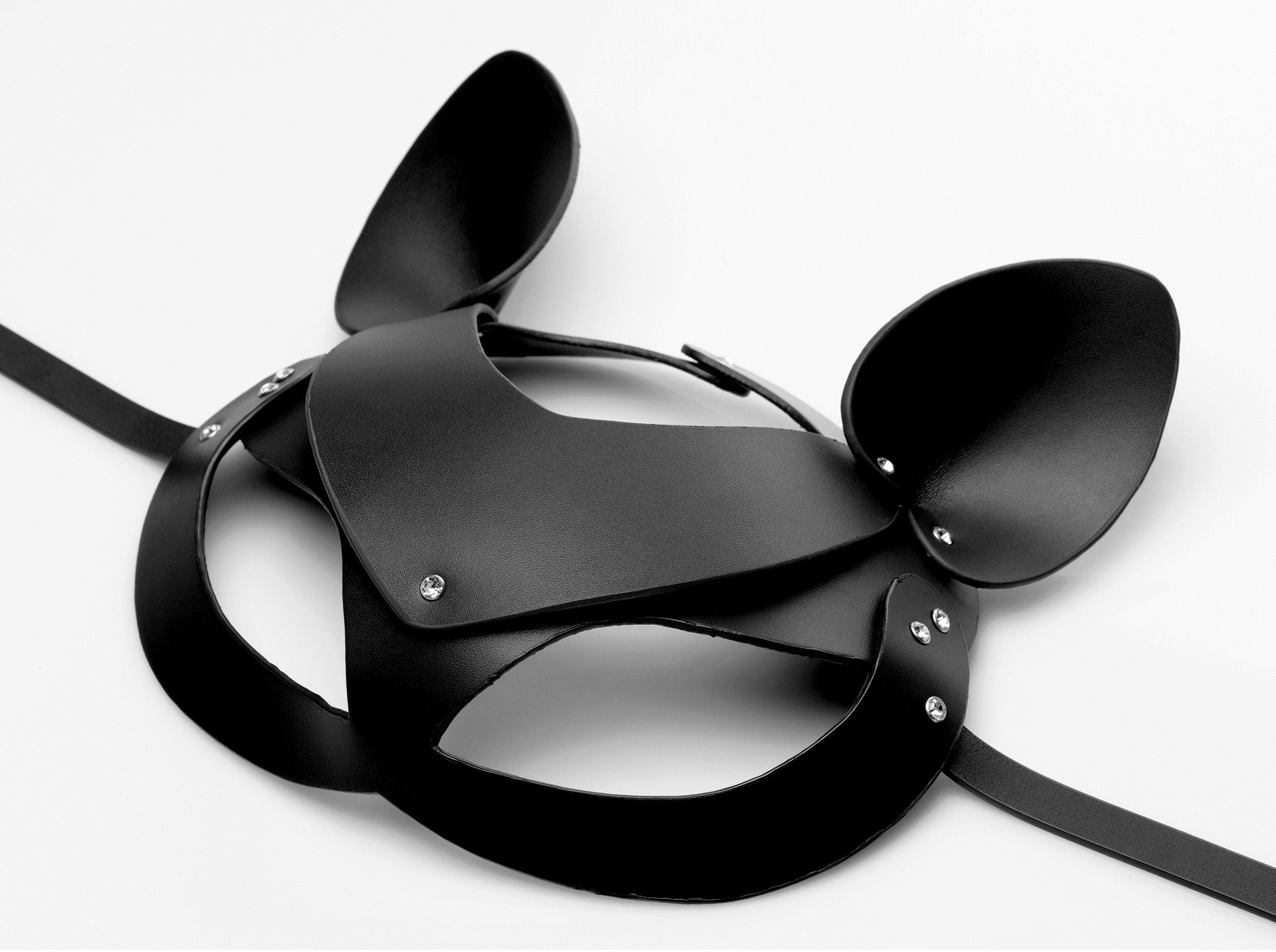 Tailz - Cat Tail Anal Plug and Mask Set - Black - K. P.
