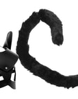 Tailz - Cat Tail Anal Plug and Mask Set - Black - K. P.